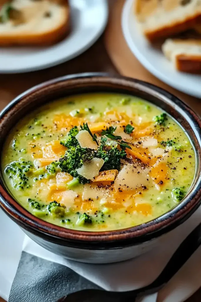 Broccoli Cheddar Soup Easy and Creamy Recipe