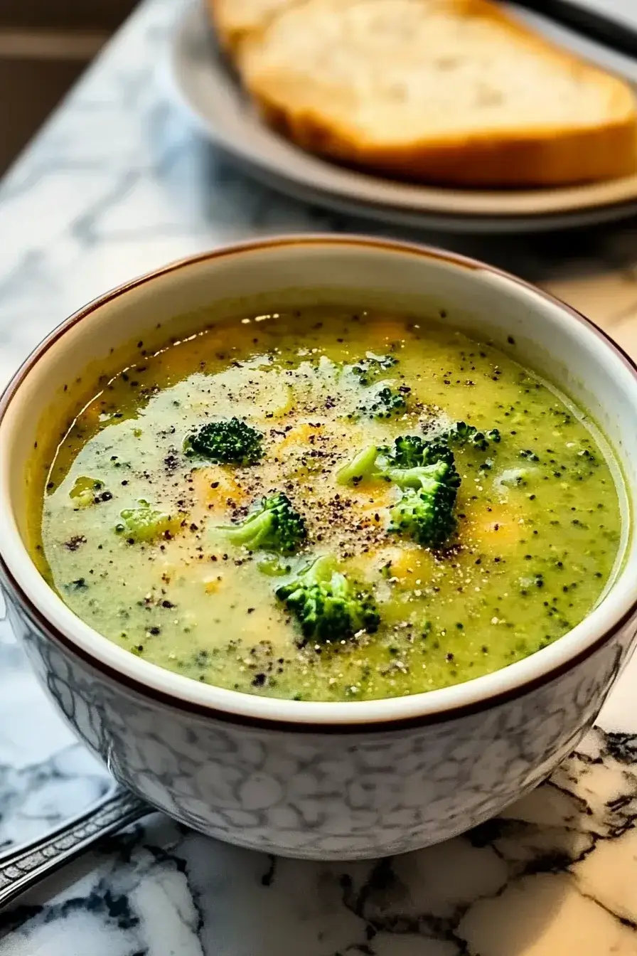 Broccoli Cheddar Soup Easy and Creamy Recipe