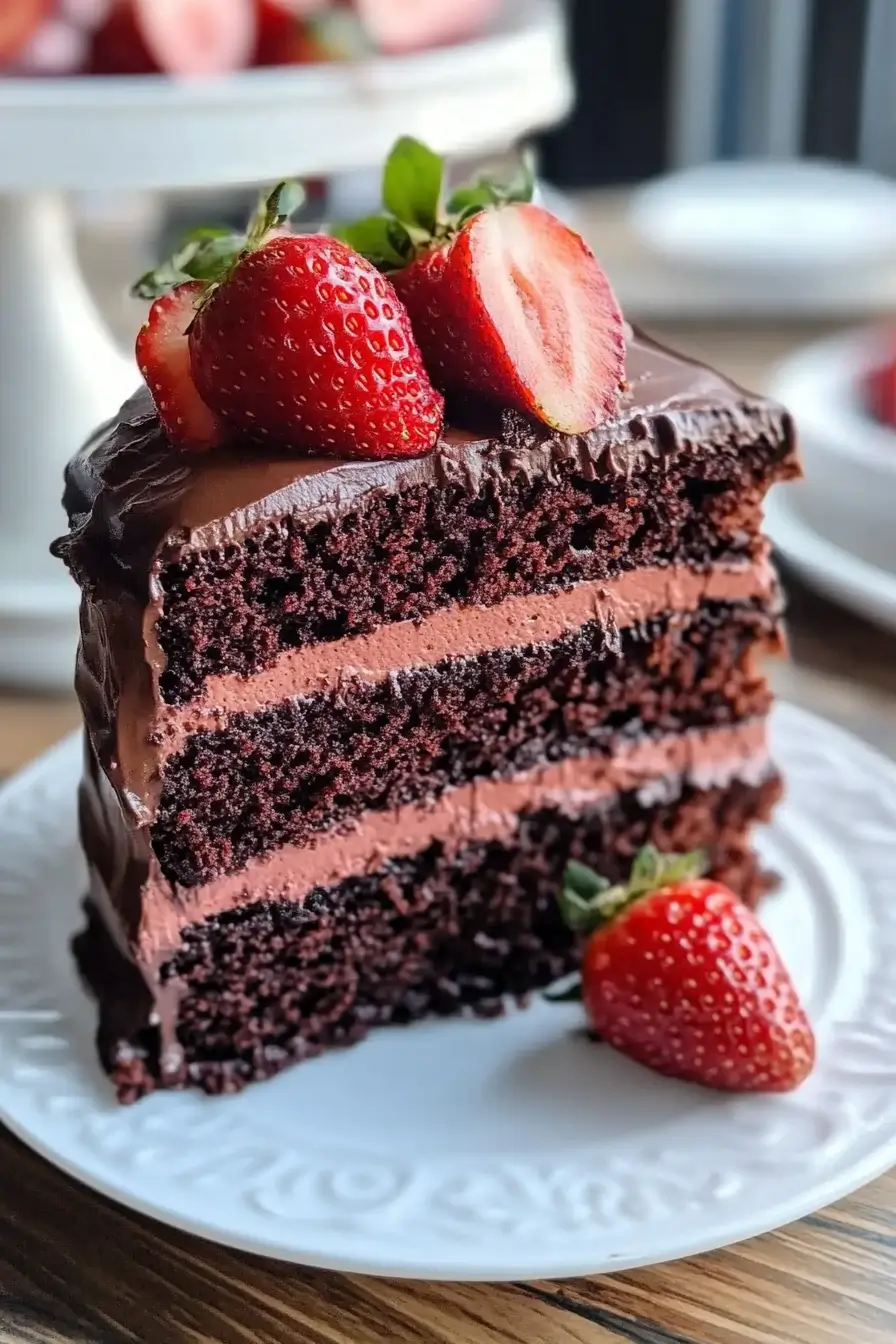 Chocolate Strawberry Cake