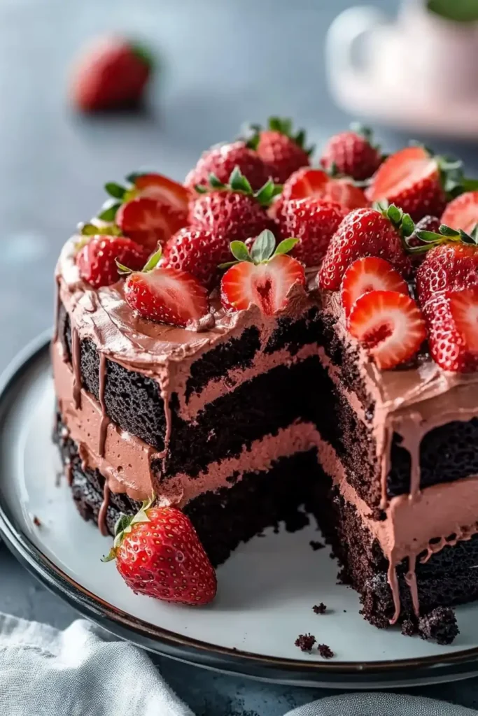 Chocolate Strawberry Cake