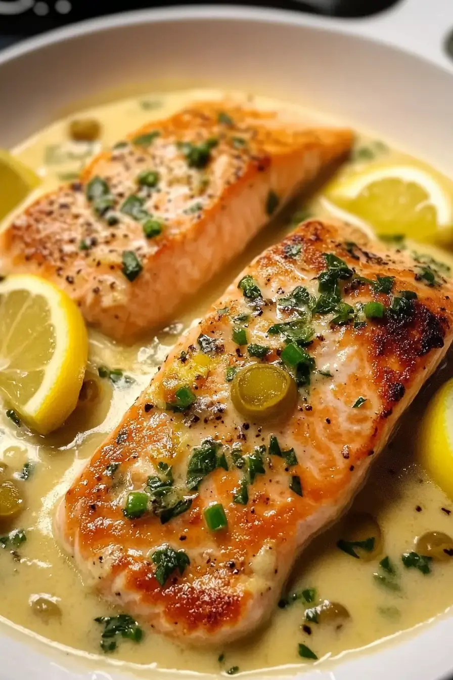 Creamy Salmon Piccata Recipe A Luxurious Dinner Dish