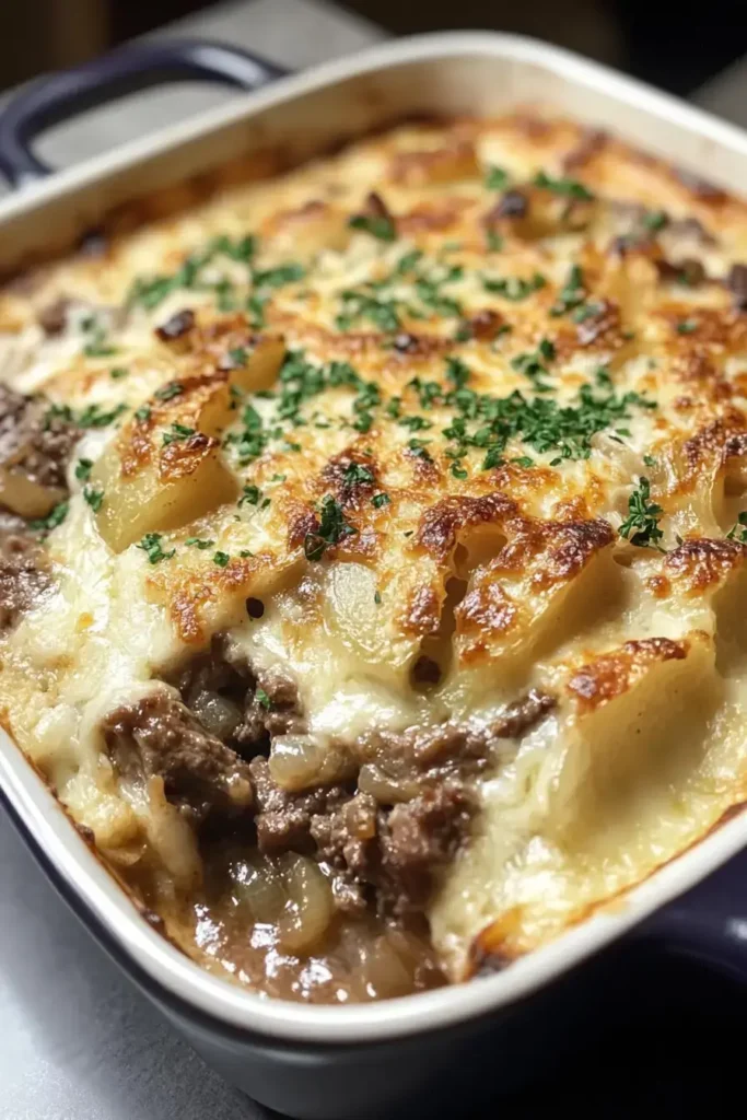 French Onion Beef Casserole A Cheesy Comfort Food Favorite