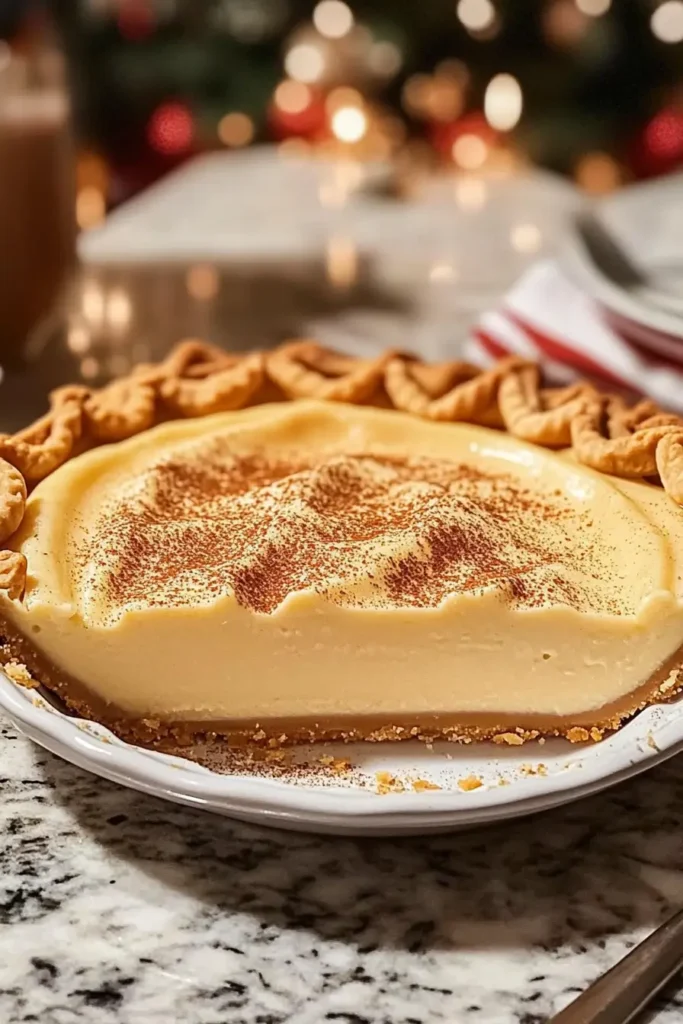 Holiday Eggnog Pie Recipe