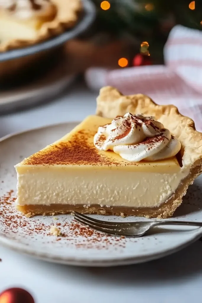 Holiday Eggnog Pie Recipe