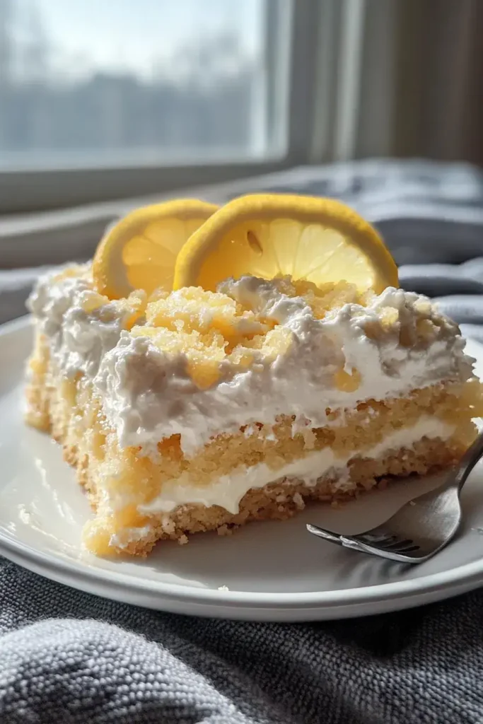 Lemon Dump Cake – Easy Lemon Cream Cheese Dessert Recipe