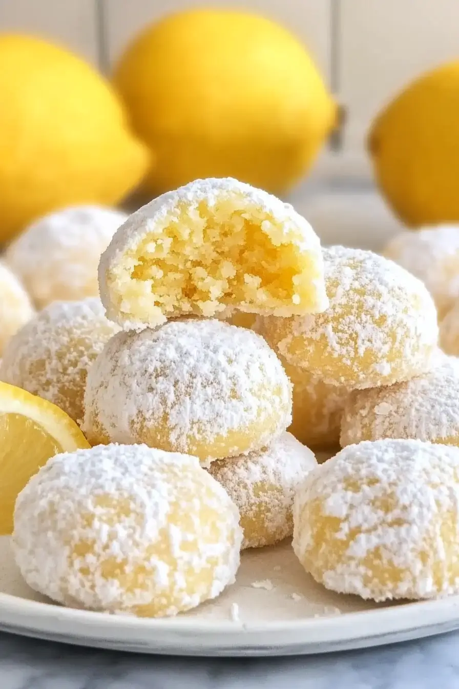 Lemon Snowball Cookies