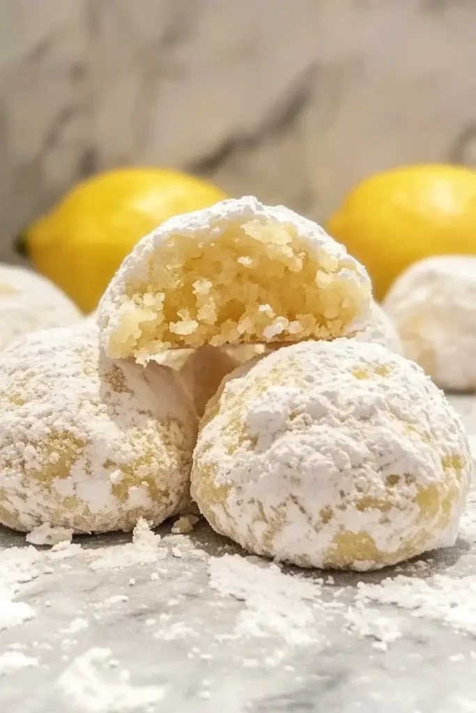 Lemon Snowball Cookies