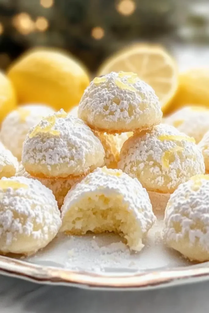 Lemon Snowball Cookies