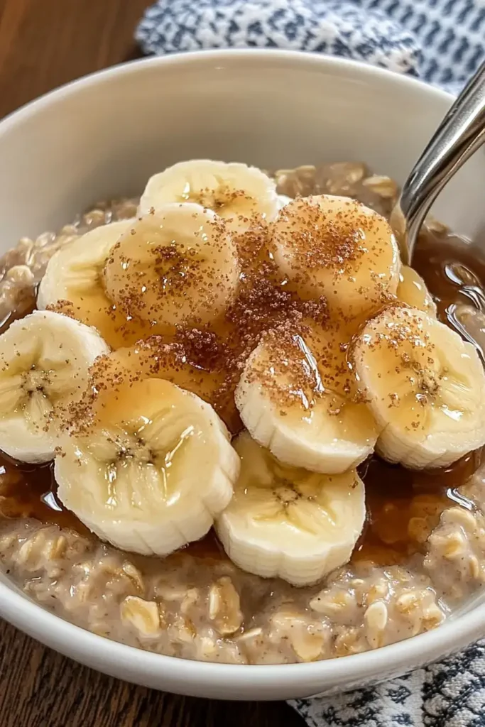 Oatmeal with Maple Bananas