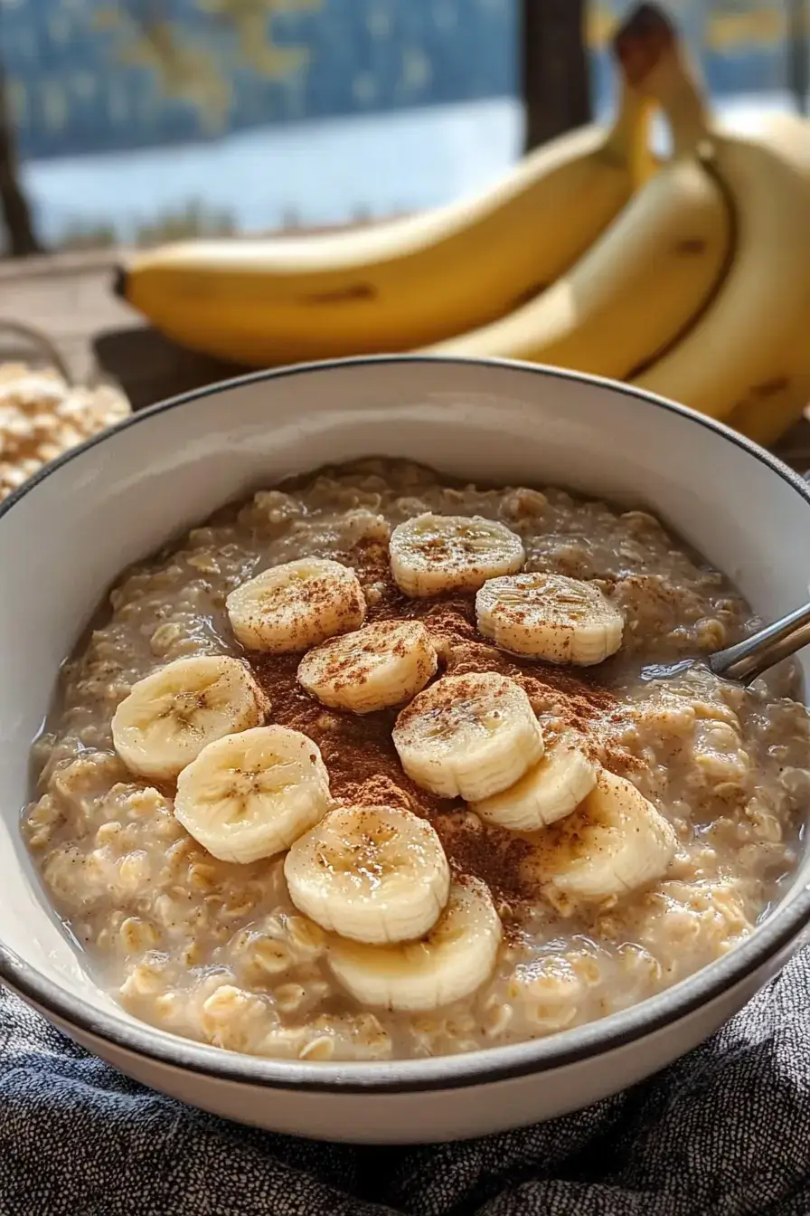 Oatmeal with Maple Bananas