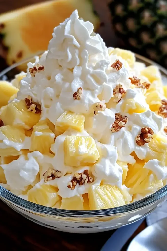 Pineapple Fluff Salad Recipe Easy, Creamy, and Irresistibly Sweet 