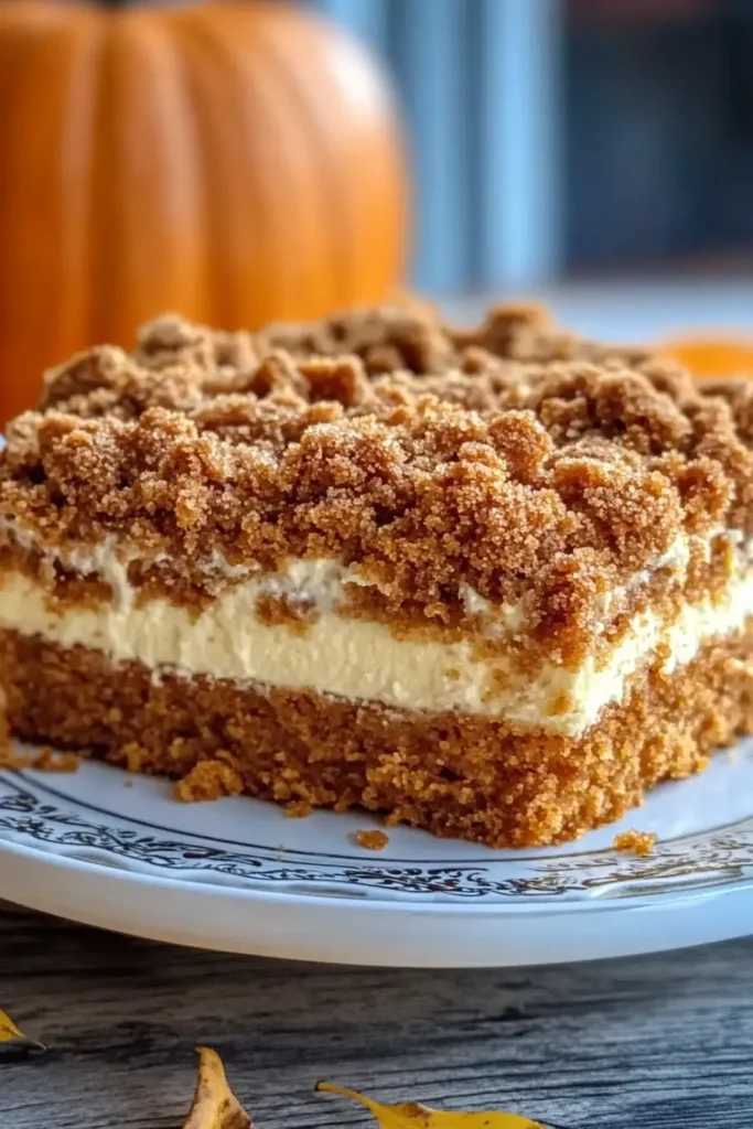 Pumpkin Cream Cheese Crumb Cake 