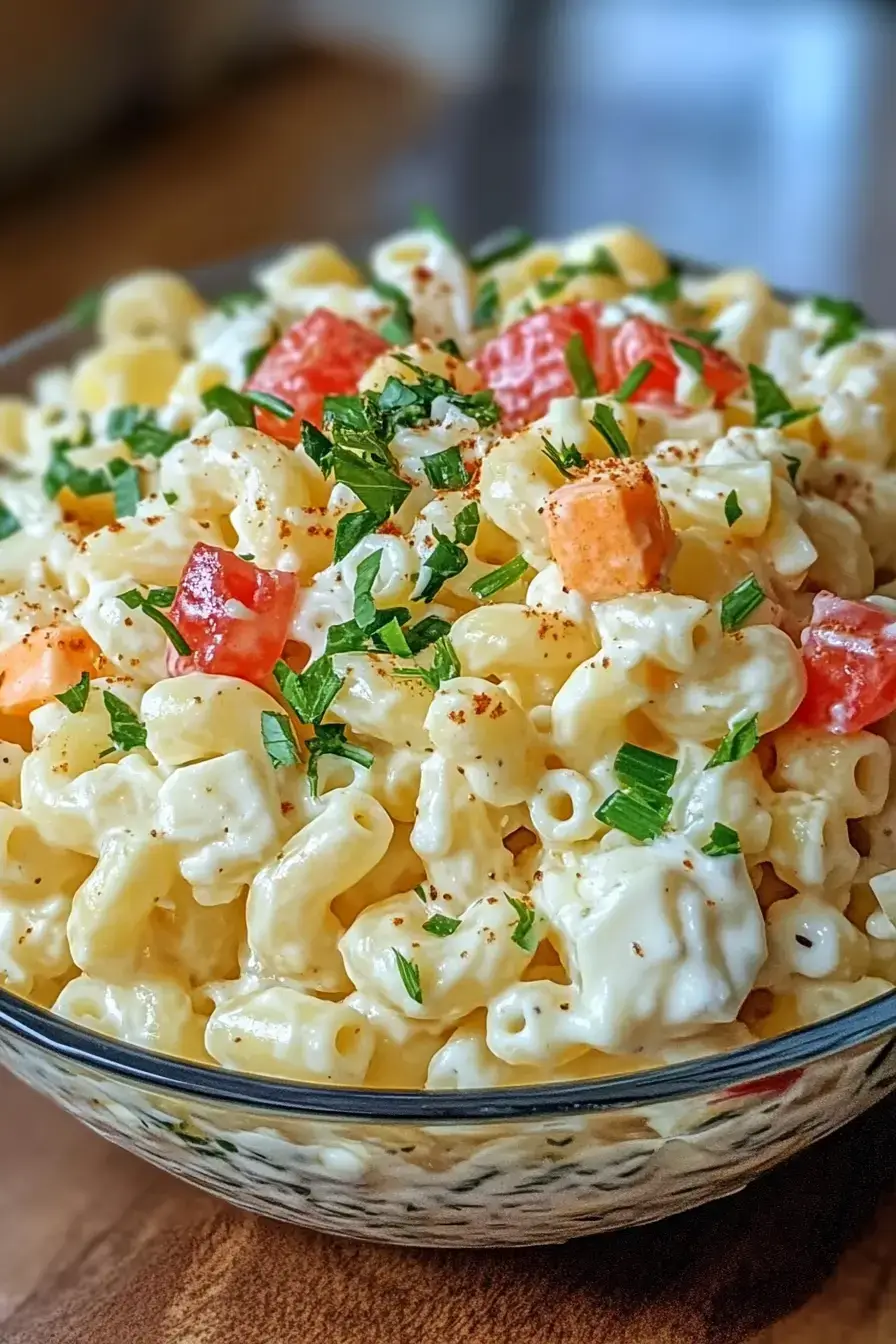 Sweet Amish Macaroni Salad Recipe