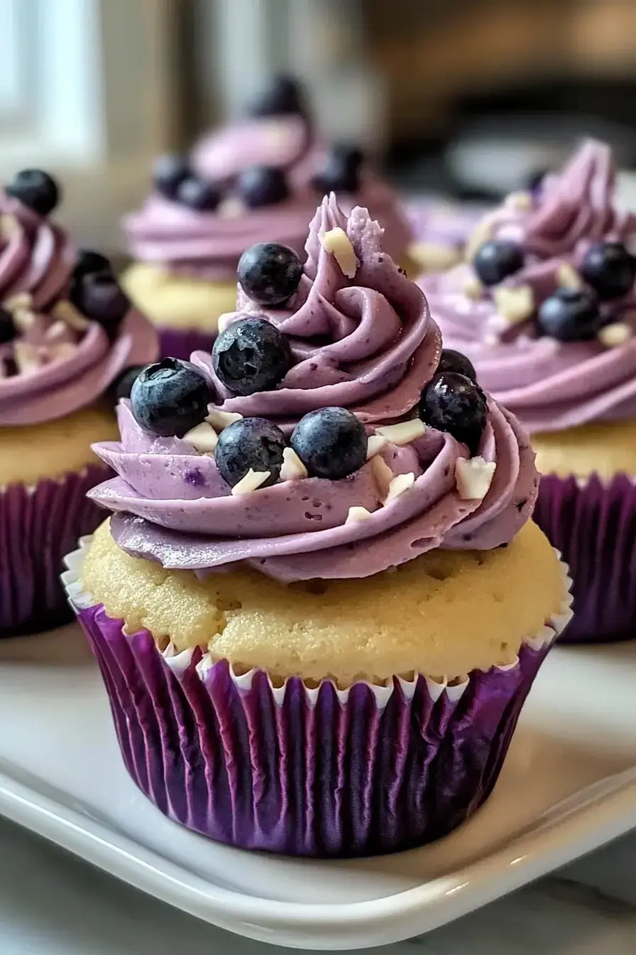 White Chocolate Blueberry Cupcakes Moist and Delicious Recipe