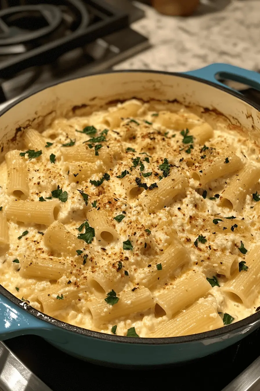 One-Pot Lemon Ricotta Rigatoni