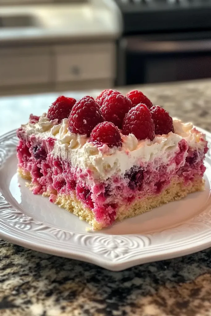 Raspberry Zinger Poke Cake Recipe – A Sweet, Moist Dessert You’ll Love! 