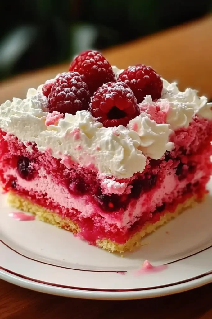 Raspberry Zinger Poke Cake Recipe – A Sweet, Moist Dessert You’ll Love!