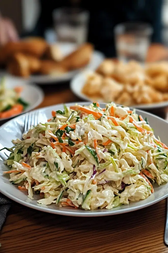 Classic Creamy Coleslaw Recipe The Perfect Crunchy and Tangy Side Dish 