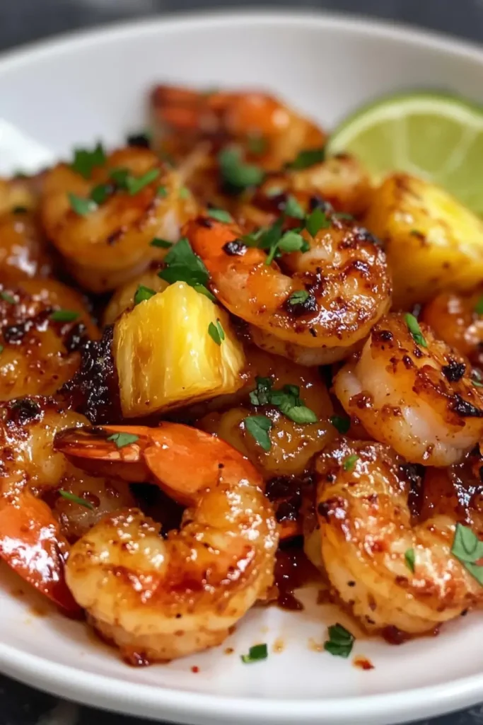 Honey Garlic Shrimp & Pineapple Foil Packets