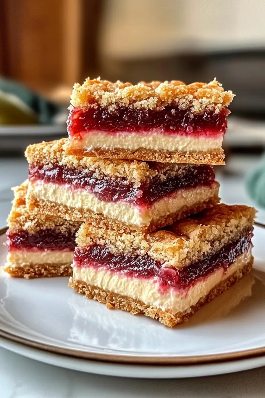 Creamy Rhubarb Cream Cheese Bars