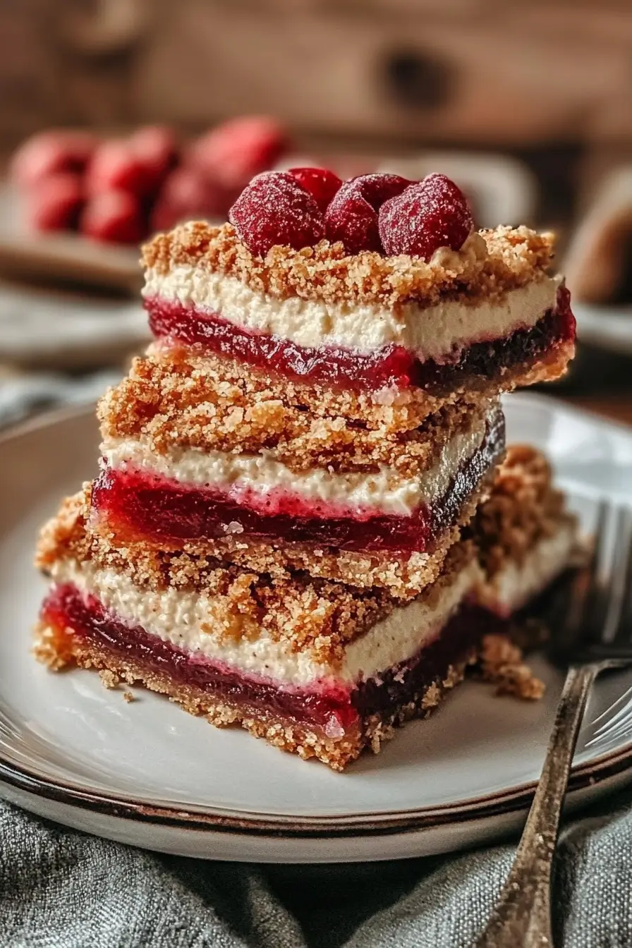 Creamy Rhubarb Cream Cheese Bars