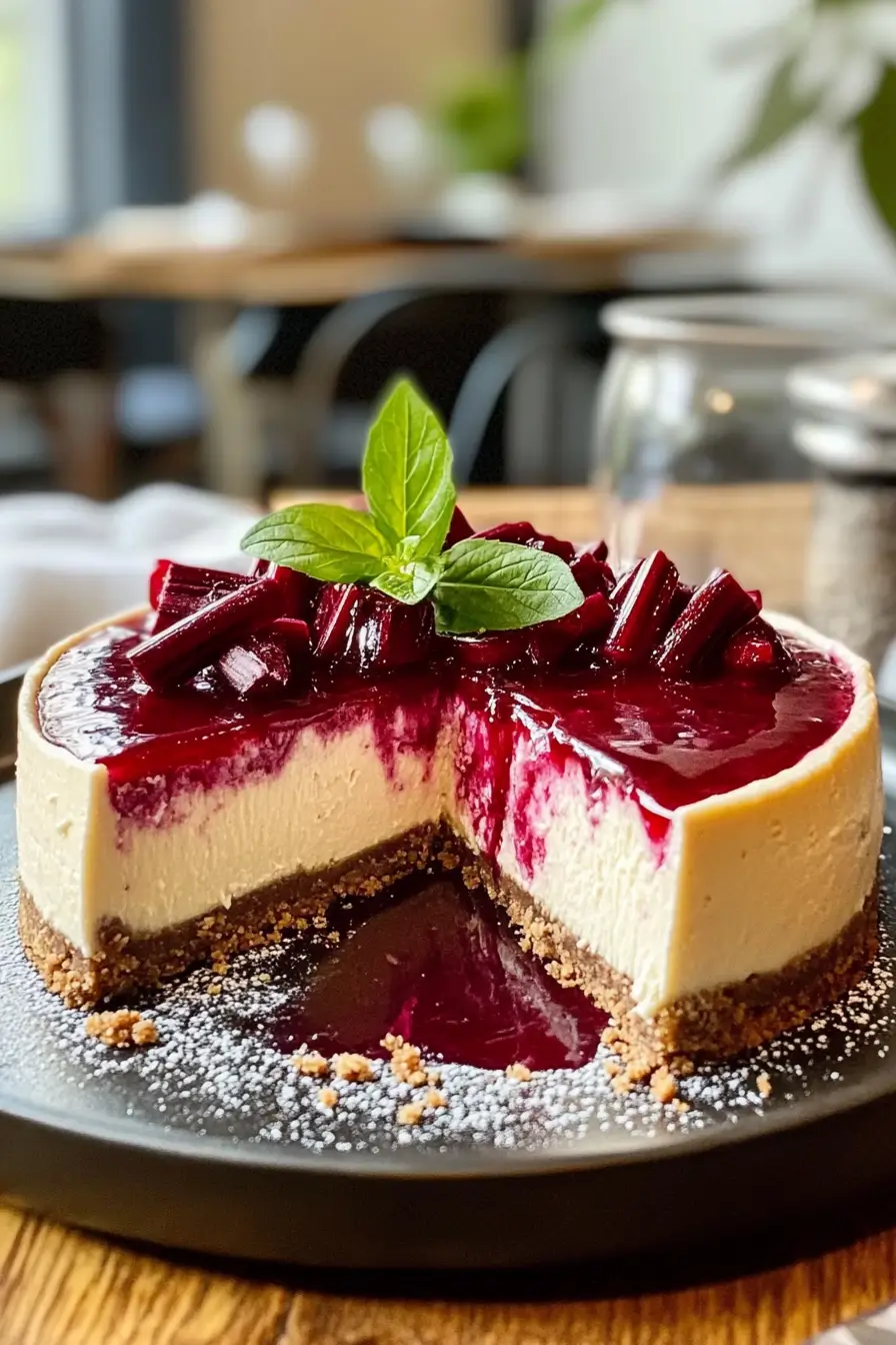 Rhubarb Cheesecake