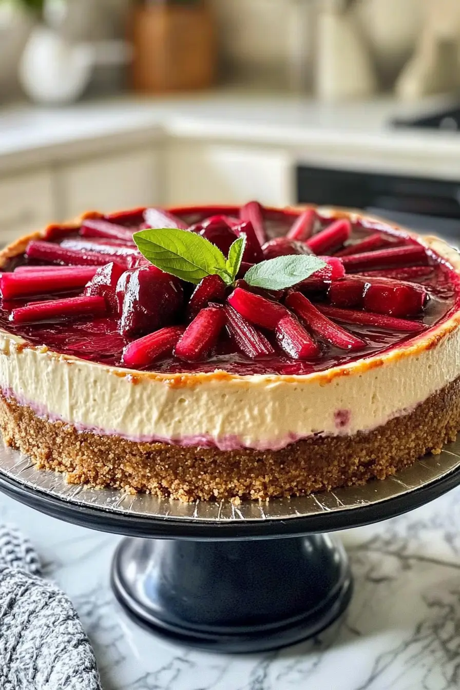 Rhubarb Cheesecake