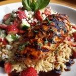 Grilled Chicken with Strawberry Balsamic Glaze