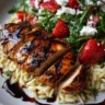 Grilled Chicken with Strawberry Balsamic Glaze