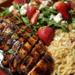 Grilled Chicken with Strawberry Balsamic Glaze