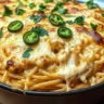 Spicy Cream Cheese Jalapeño Chicken Spaghetti Bake