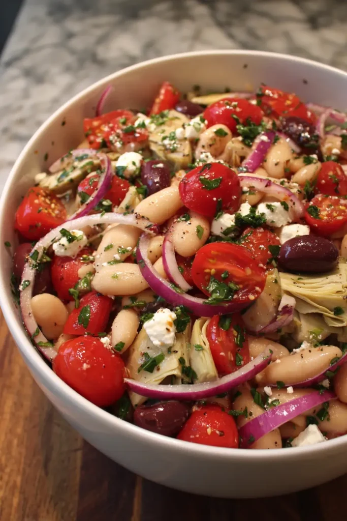 White Bean & Artichoke Mediterranean Salad