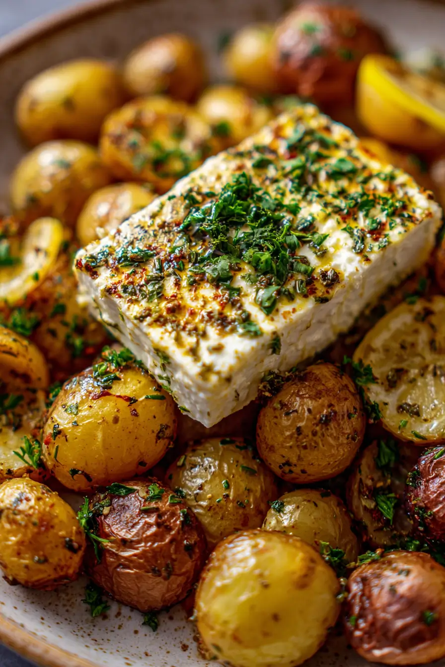 Baked Feta Potatoes Recipe