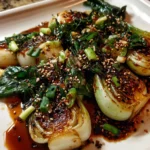 best Garlic and Soy Glazed Pan-Seared Bok Choy