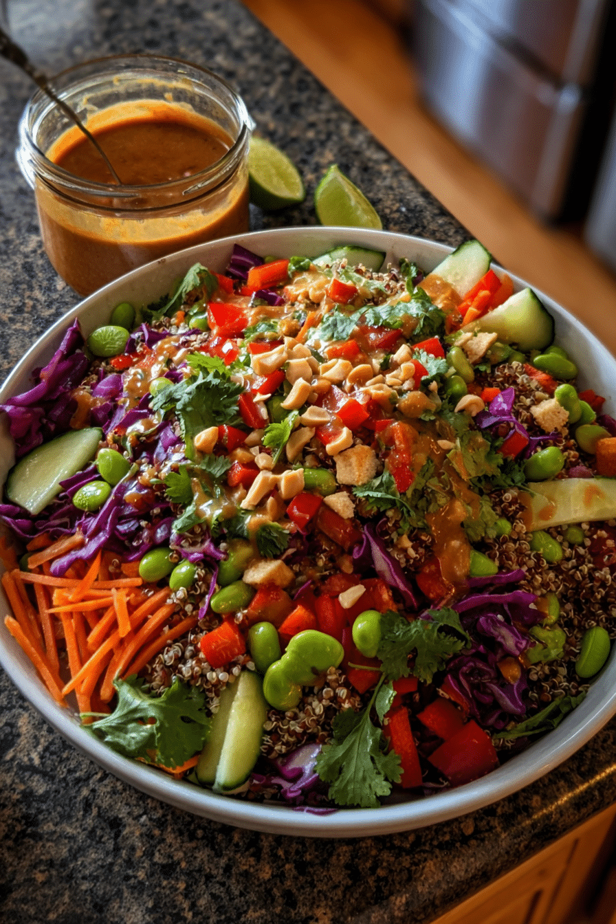 High Protein Thai Quinoa Salad