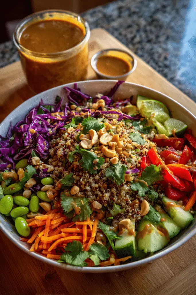 High Protein Thai Quinoa Salad