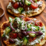 Loaded Mediterranean Flatbread with Whipped Feta & Fresh Herbs