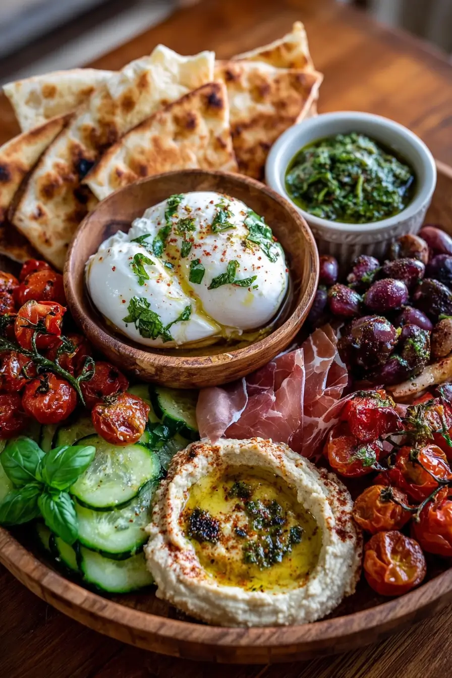 Mediterranean Burrata Board
