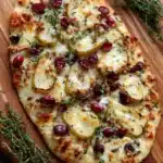 Pear, Brie, and Cranberry Flatbread