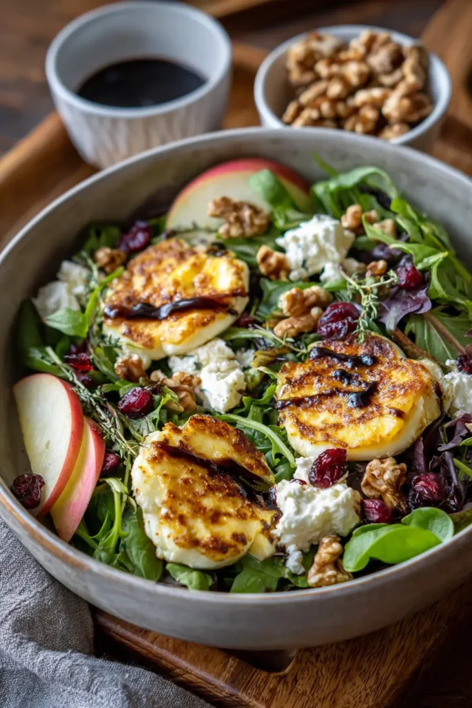Warm Goat Cheese Salad with Walnuts