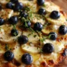 Blueberry Brie & Thyme Flatbread with Honey
