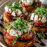 Burrata & Roasted Eggplant Stack