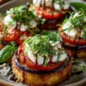 Burrata & Roasted Eggplant Stack