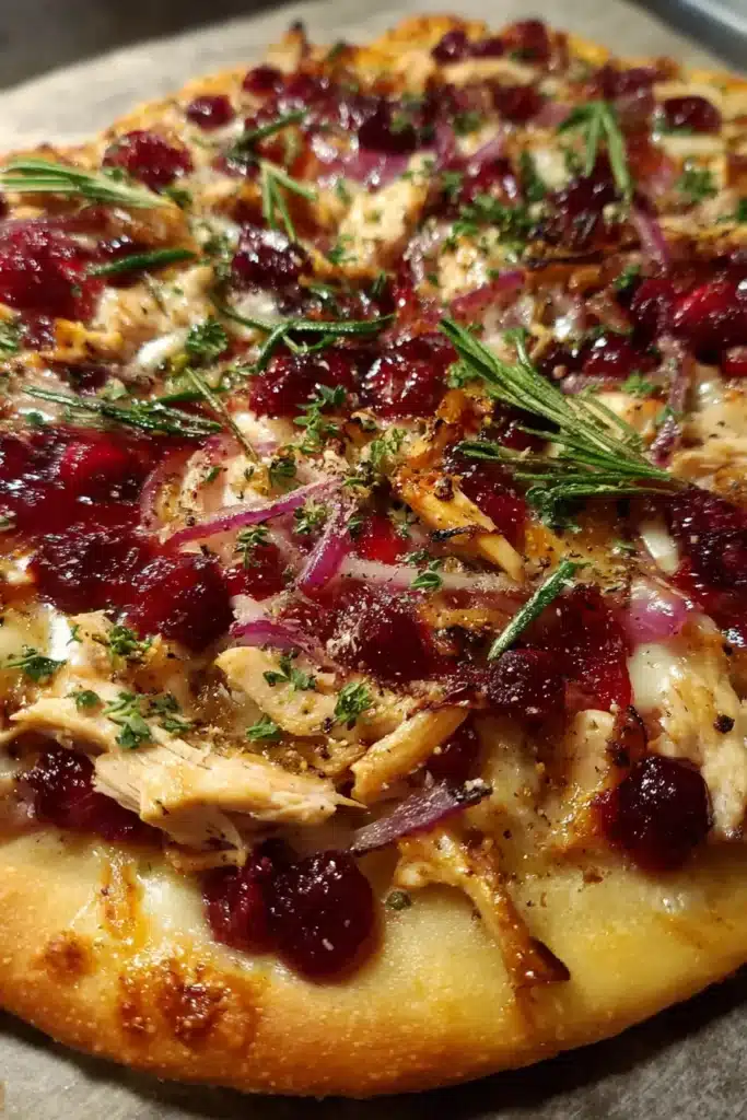 Cranberry Chicken & Brie Pizza