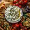 Creamy Feta & Roasted Veggie Mezze Board
