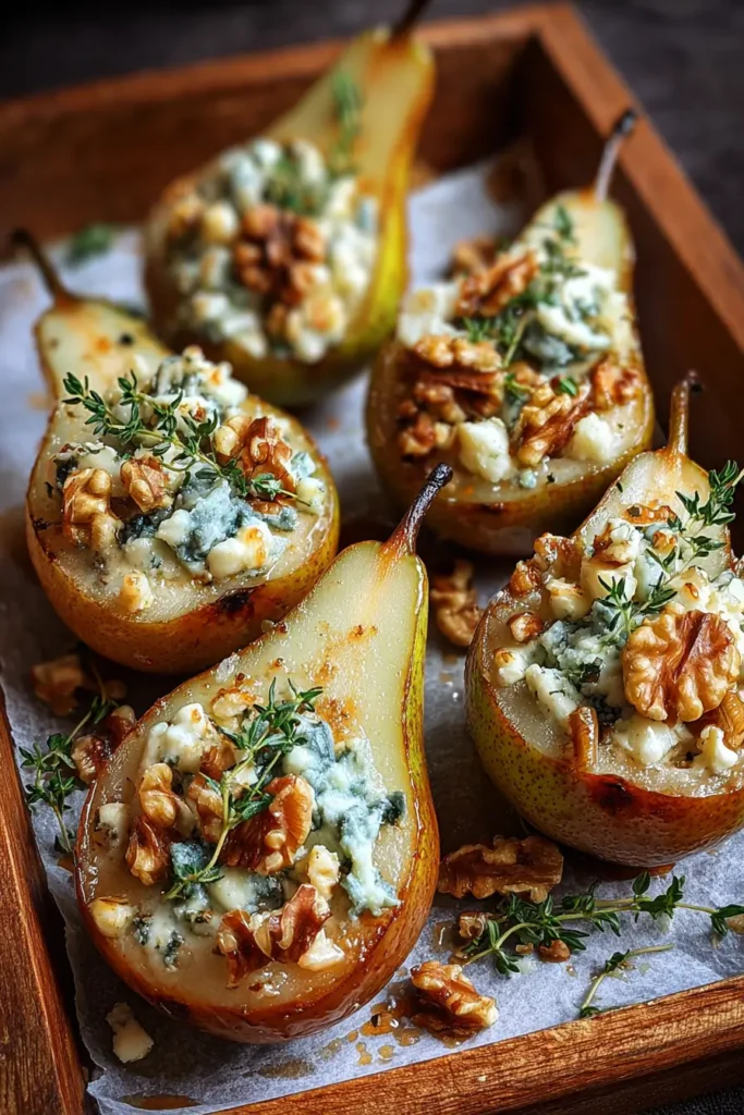 Elegant Blue Cheese Stuffed Pears