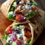 Greek Chicken Wraps with Sauce Recipe