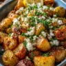 Greek Roast Potatoes with Lemon and Goat Cheese