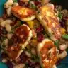 Best Halloumi & Cranberry Butter Beans Salad with Mint-Lemon Dressing