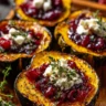 Honey Glazed Acorn Squash with Creamy Goat Cheese